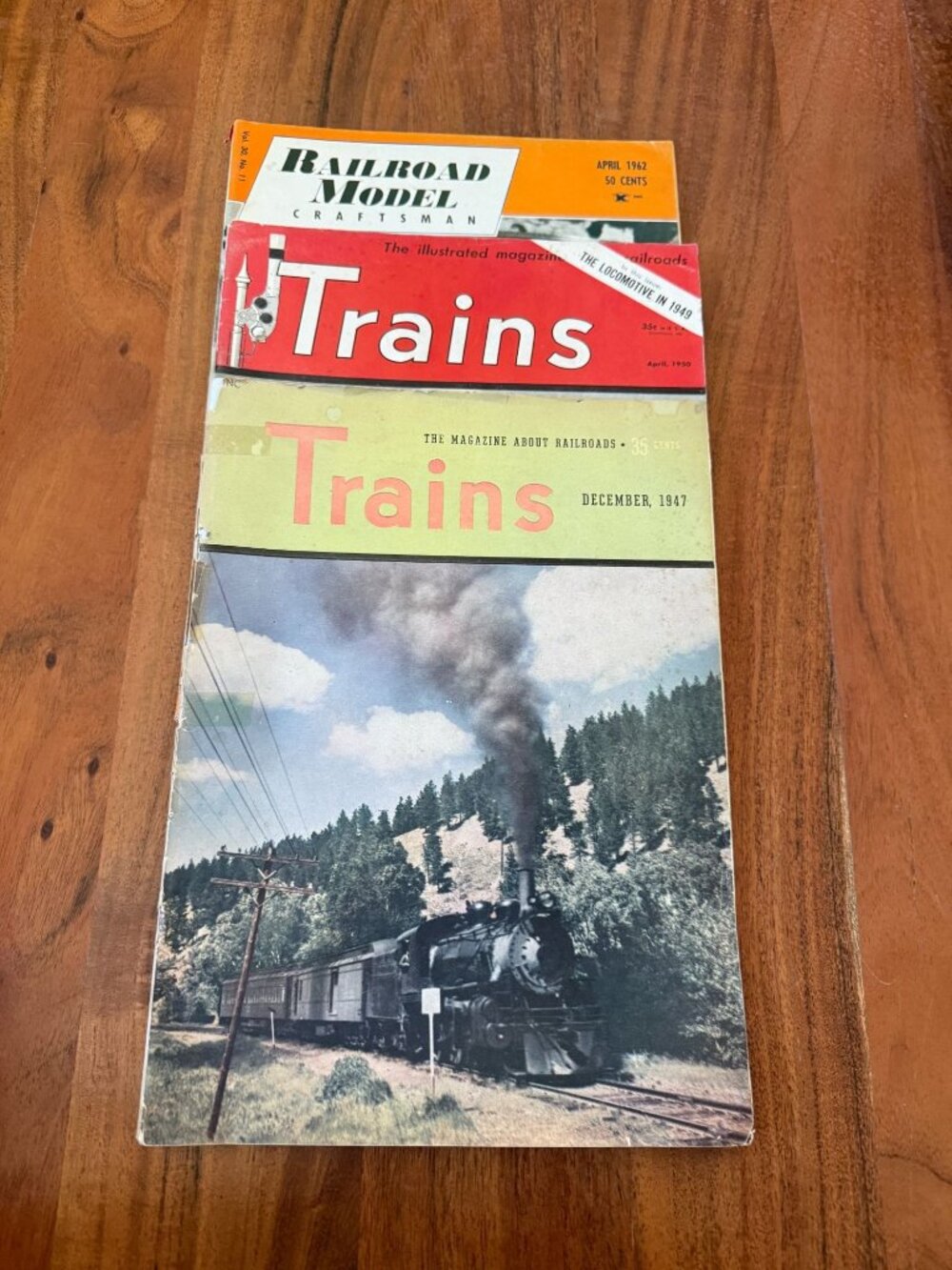 Vintage Railroad Magazine Lot 1947 1950 1962 Trains Railroad Model Craftsman